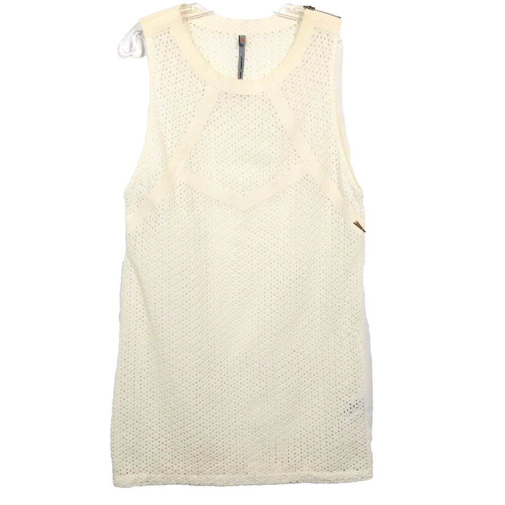 COP COPINE Sleeveless Lace Summer Dress Ivory Size 40/8